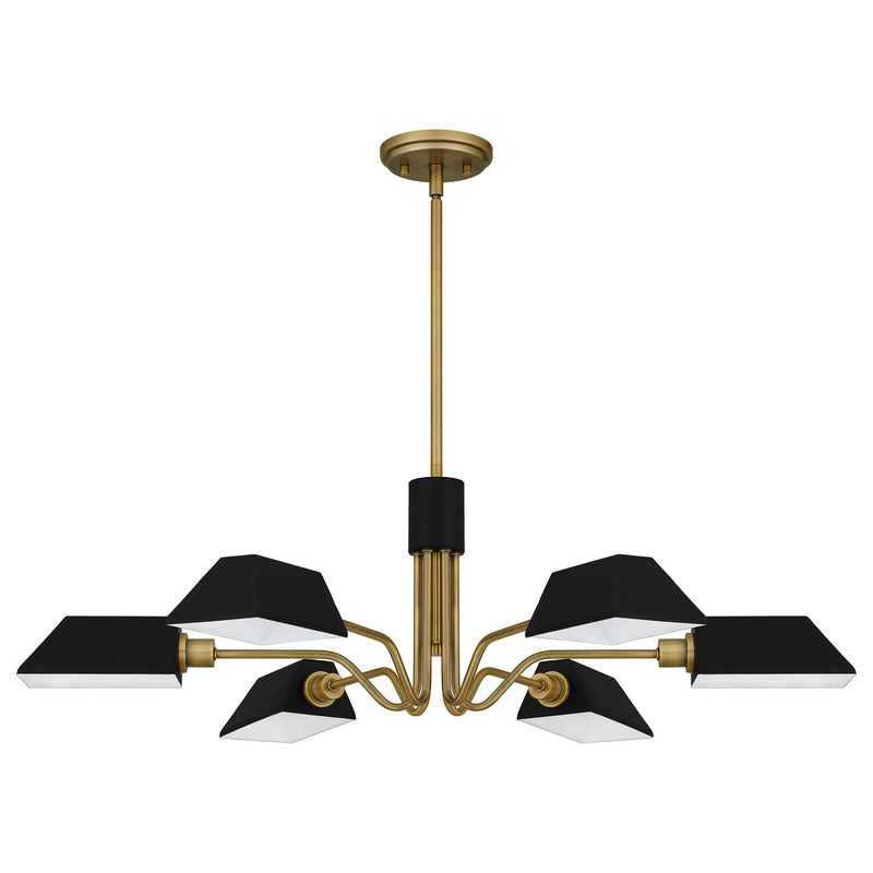 Quoizel QCH5350AB Sienna Six Light Chandelier, Aged Brass Alternate Image.jpg