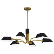 Quoizel QCH5350AB Sienna Six Light Chandelier, Aged Brass Alternate Image 2.jpg