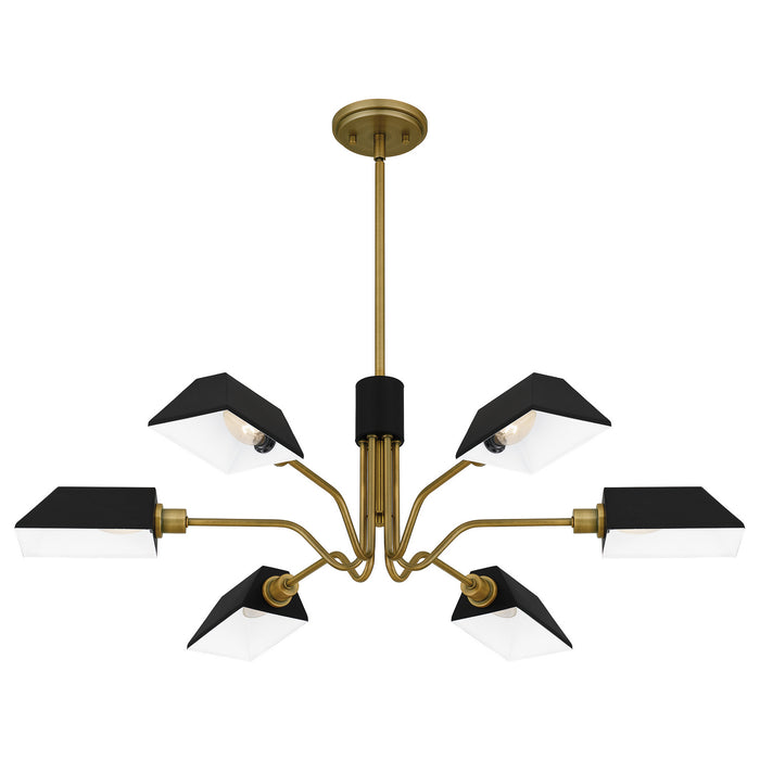 Quoizel QCH5350AB Sienna Six Light Chandelier, Aged Brass Alternate Image 3.jpg