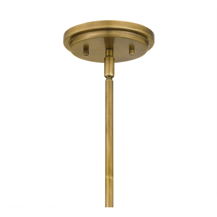 Quoizel QPP5344WS Cardiff One Light Mini Pendant, Weathered Brass Alternate Image.jpg