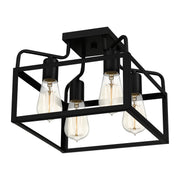 Quoizel QSF5349MBK Paulsen Four Light Semi-Flush Mount, Matte Black Alternate Image 3.jpg