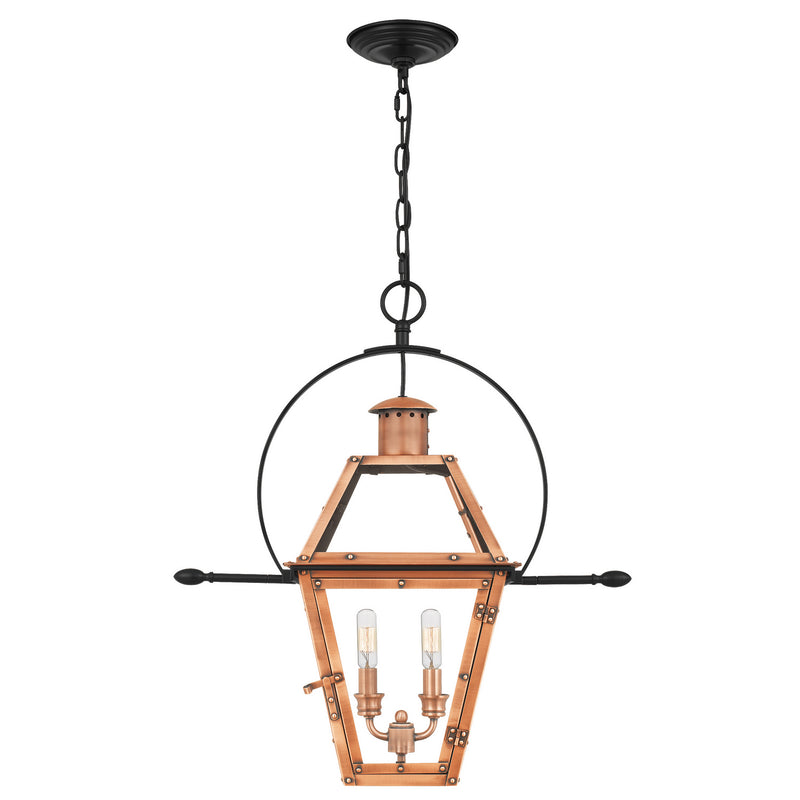 Quoizel RO2811AC Rue De Royal Two Light Pendant, Aged Copper Alternate Image 3.jpg