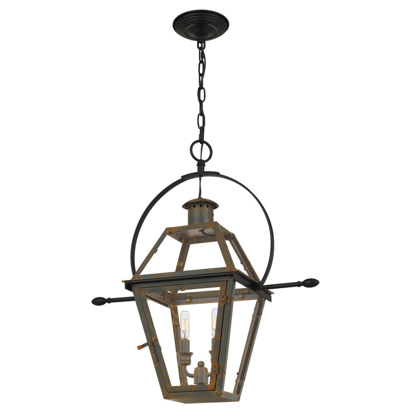 Quoizel RO2811IZ Rue De Royal Two Light Pendant, Industrial Bronze Alternate Image 2.jpg