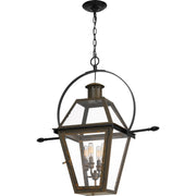Quoizel RO2814IZ Rue De Royal Four Light Pendant, Industrial Bronze Alternate Image 2.jpg
