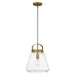 Quoizel STLS1512WS Stella One Light Mini Pendant, Weathered Brass Alternate Image 2.jpg