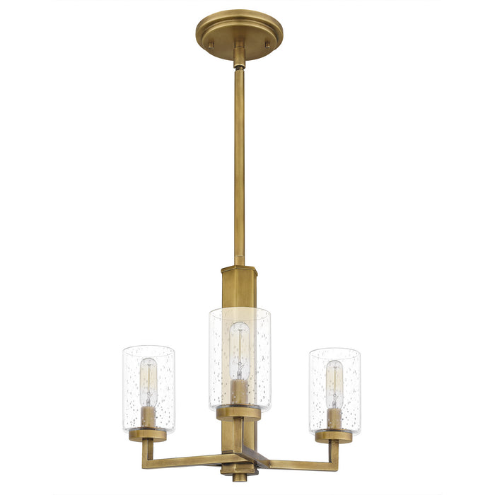 Quoizel SUN2815WS Sunburst Three Light Pendant, Weathered Brass Alternate Image.jpg