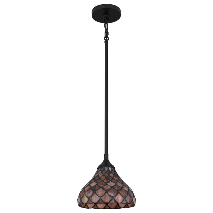 Quoizel TF5328MBK Ursa One Light Mini Pendant, Matte Black Alternate Image.jpg