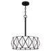 Quoizel TF5335MBK Jakarta Three Light Pendant, Matte Black Alternate Image 2.jpg