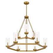 Quoizel VLS5036AB Valens Nine Light Chandelier, Aged Brass Alternate Image 3.jpg