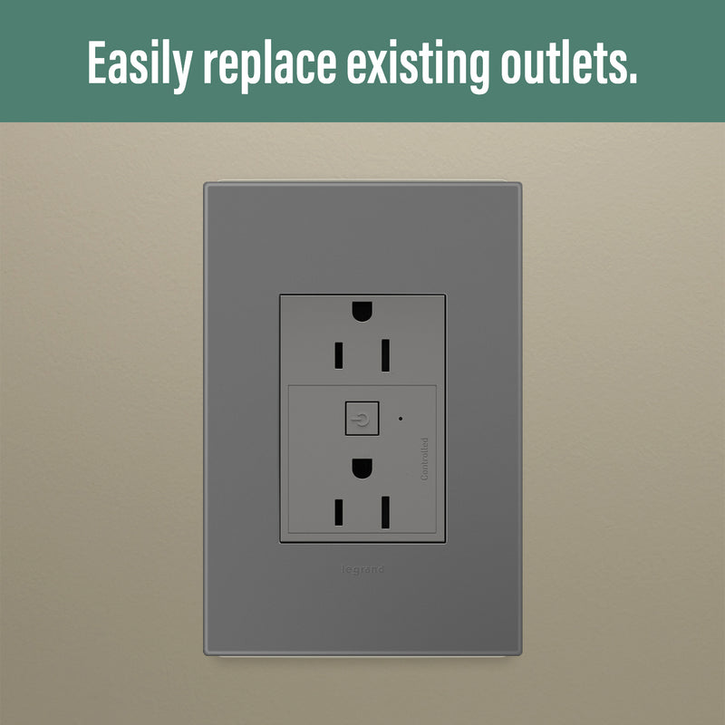 adorne® WNAR153M1 15A Smart Outlet with Netatmo Plus-Size, Magnesium Alternate Image 7.jpg