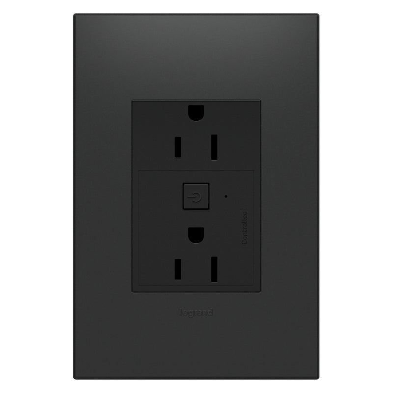 adorne® WNAR153G1 15A Smart Outlet with Netatmo Plus-Size, Graphite Alternate Image 3.jpg