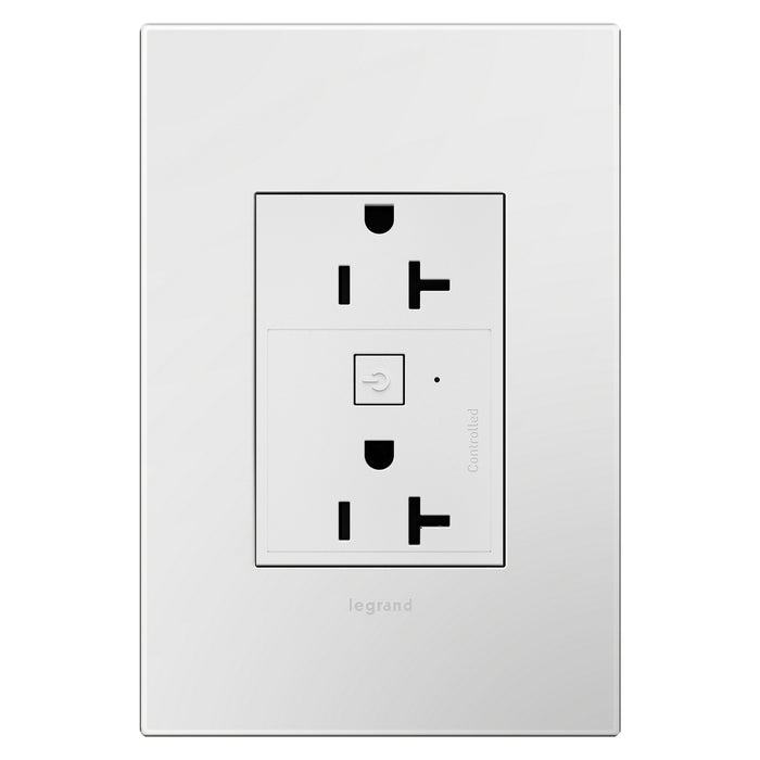 Legrand WNAR203W1 Adorne Plus-Sized 20A Outlet, White Alternate Image 3