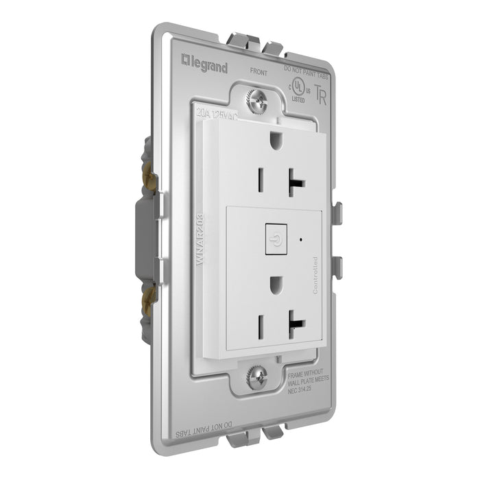 Legrand WNAR203W1 Adorne Plus-Sized 20A Outlet, White Alternate Image 4