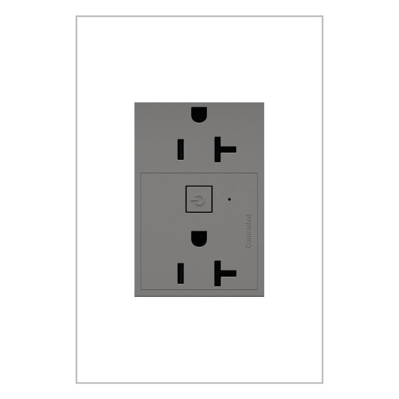 adorne® WNAR203M1 20A Smart Outlet with Netatmo, Plus-Size, Magnesium Alternate Image 2.jpg