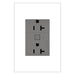 Legrand WNAR203M1 Adorne Plus-Sized 20A Outlet, Magnesium Alternate Image 2