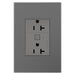 Legrand WNAR203M1 Adorne Plus-Sized 20A Outlet, Magnesium Alternate Image 3