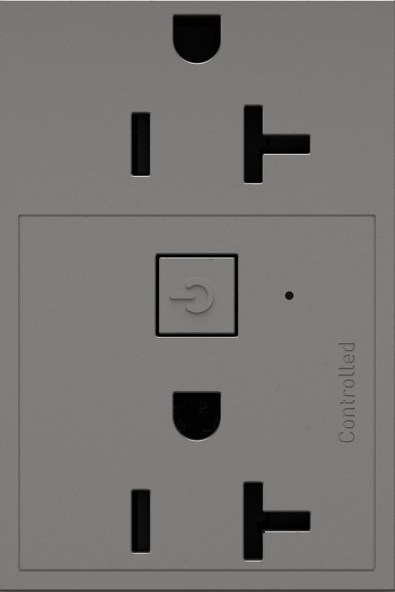 adorne® WNAR203M1 20A Smart Outlet with Netatmo, Plus-Size, Magnesium Alternate Image.jpg