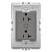 Legrand WNAR203M1 Adorne Plus-Sized 20A Outlet, Magnesium Alternate Image 6