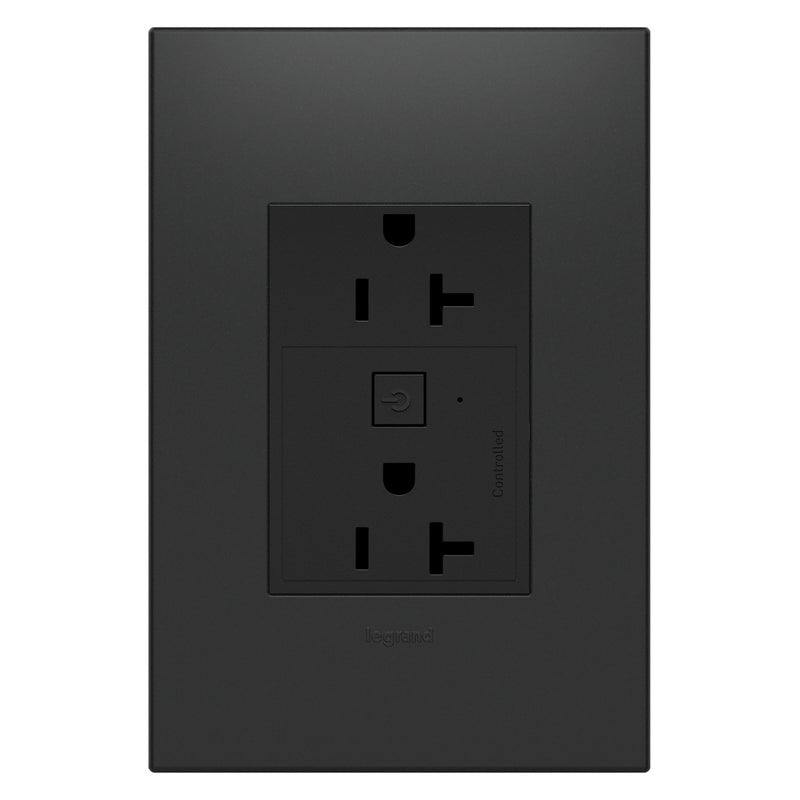 adorne® WNAR203G1 20A Smart Outlet with Netatmo, Plus-Size, Graphite Alternate Image 3.jpg