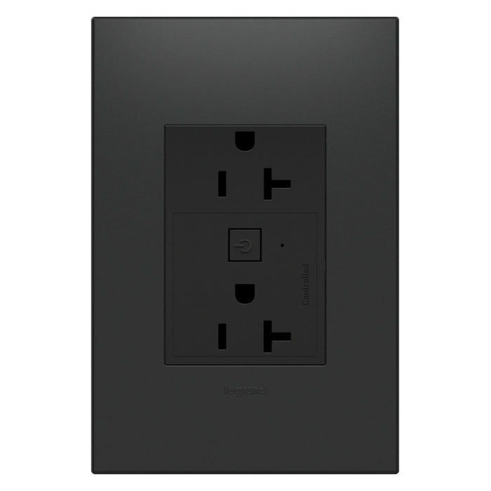 Legrand WNAR203G1 Adorne Plus-Sized 20A Outlet, Graphite Alternate Image 3