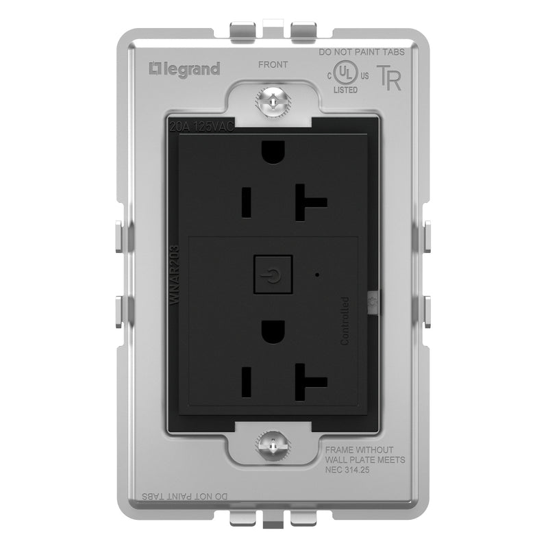 adorne® WNAR203G1 20A Smart Outlet with Netatmo, Plus-Size, Graphite Alternate Image 6.jpg