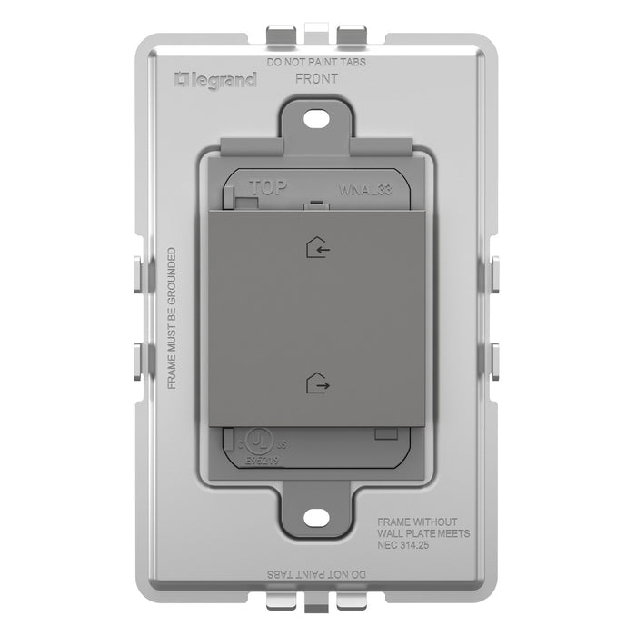 Legrand WNAL33M1 Adorne Wireless H/A Switch, Magnesium Alternate Image 6