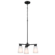 Kichler 52435BK Three Light Chandelier, Black (4)