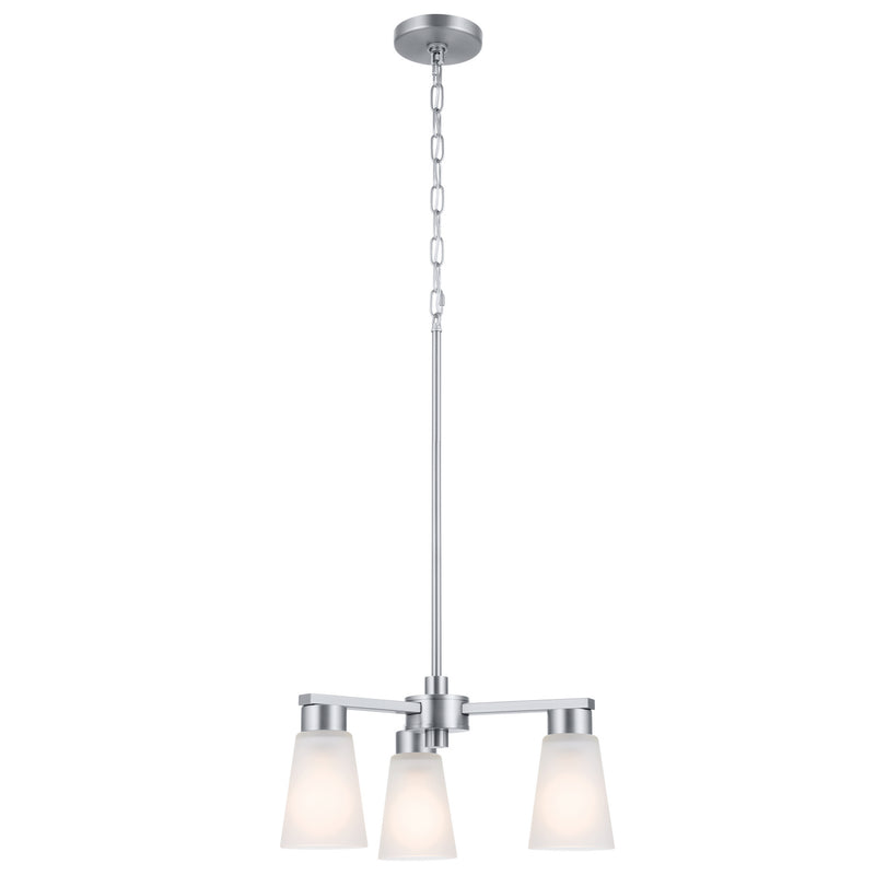 Kichler 52435NI Three Light Chandelier, Brushed Nickel (2)