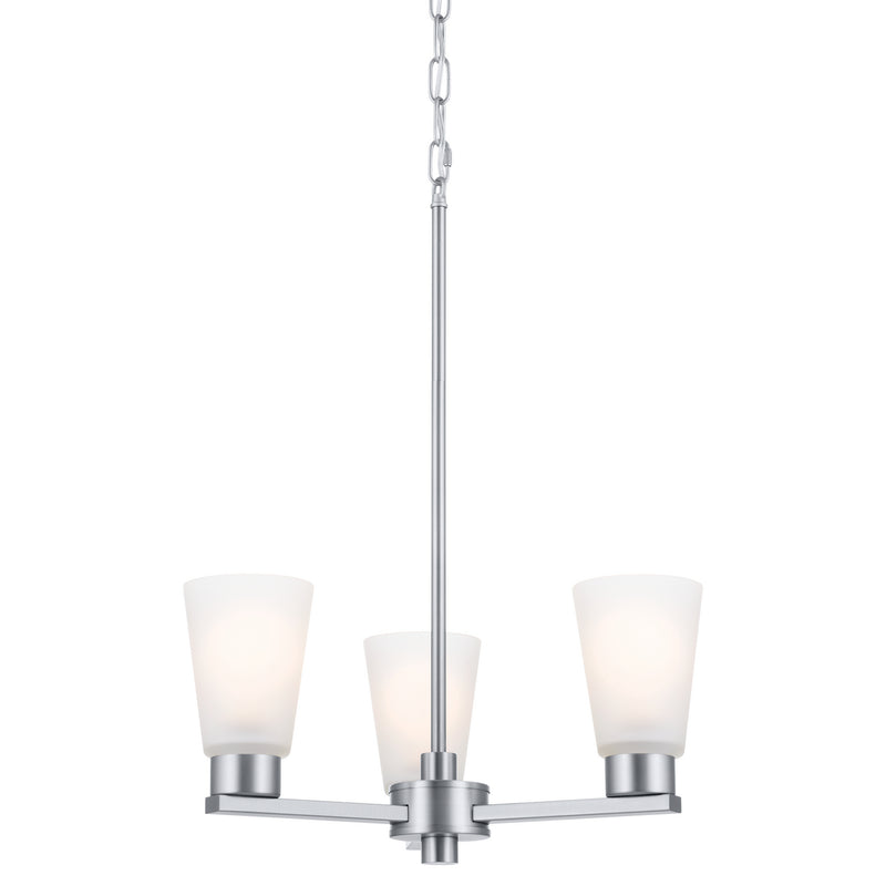 Kichler 52435NI Three Light Chandelier, Brushed Nickel (3)