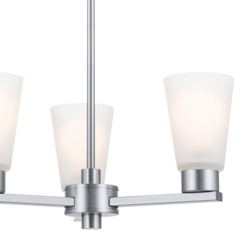 Kichler 52435NI Three Light Chandelier, Brushed Nickel (5)