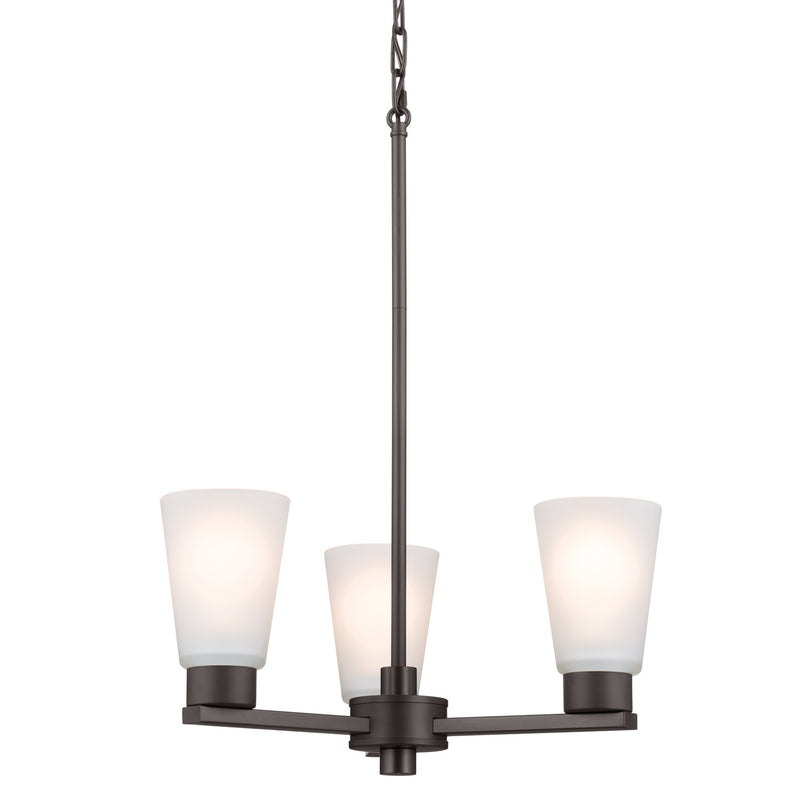 Kichler 52435OZ Three Light Chandelier, Olde Bronze (3)