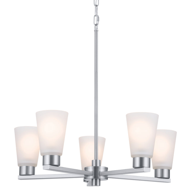 Kichler 52436NI Five Light Chandelier, Brushed Nickel (3)
