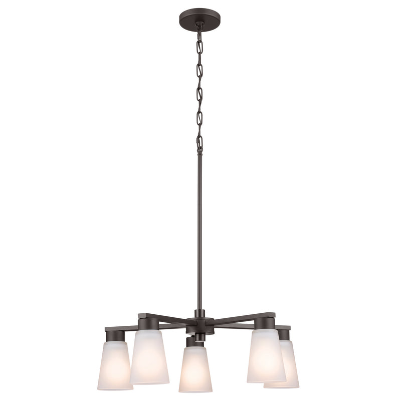 Kichler 52436OZ Five Light Chandelier, Olde Bronze (2)