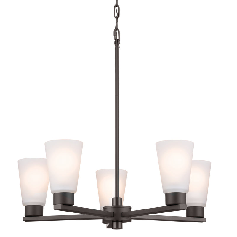 Kichler 52436OZ Five Light Chandelier, Olde Bronze (3)