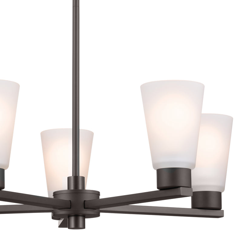Kichler 52436OZ Five Light Chandelier, Olde Bronze (5)