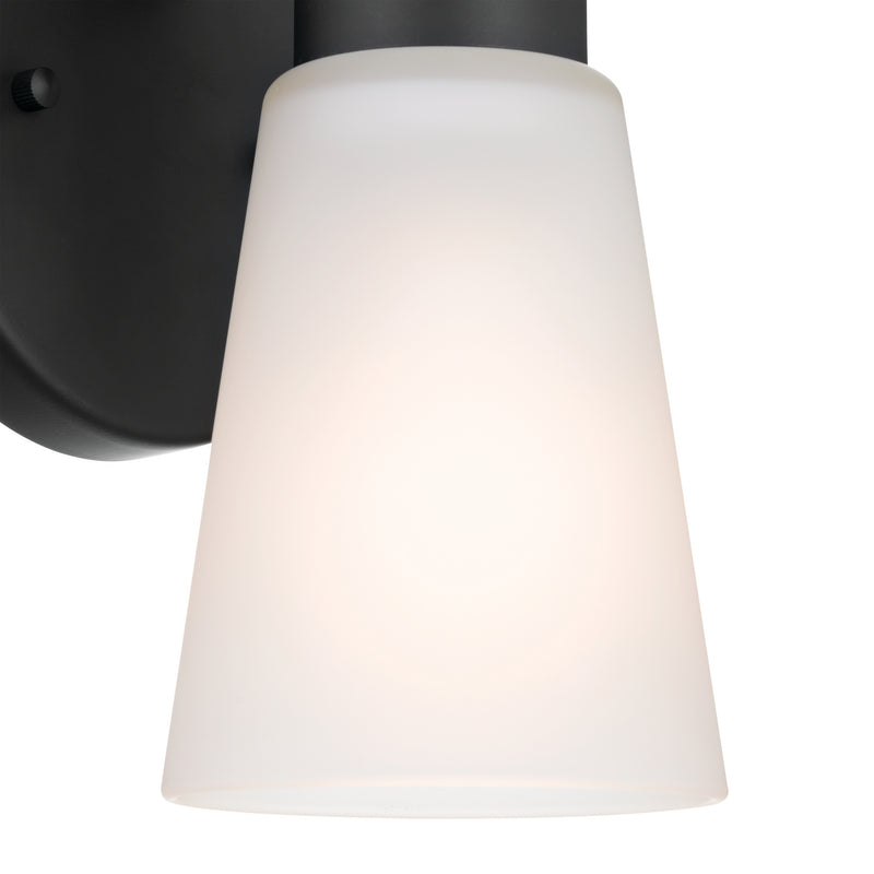 Kichler 52437BK One Light Wall Sconce, Black (5)