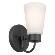 Kichler 52445BK One Light Wall Sconce, Black (2)