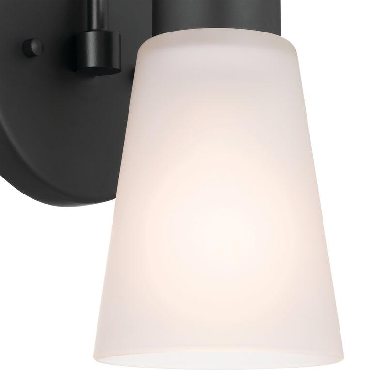 Kichler 52445BK One Light Wall Sconce, Black (5)
