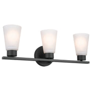 Kichler 55121BK Three Light Bath, Black (2)