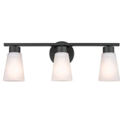Kichler 55121BK Three Light Bath, Black (3)