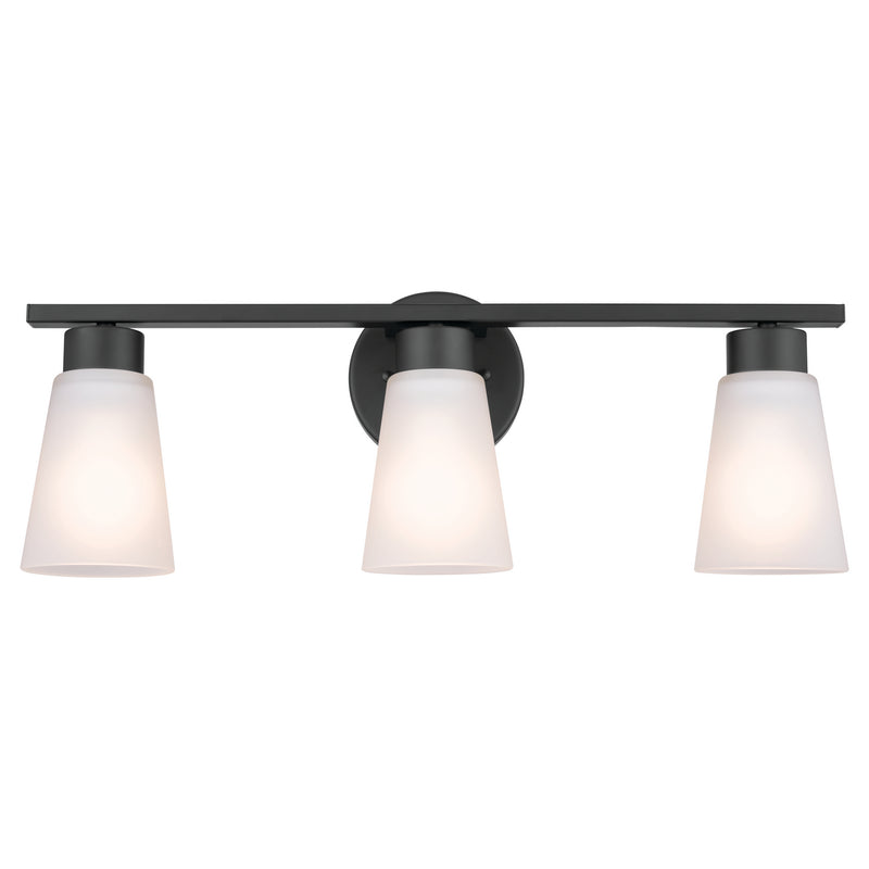 Kichler 55121BK Three Light Bath, Black (3)