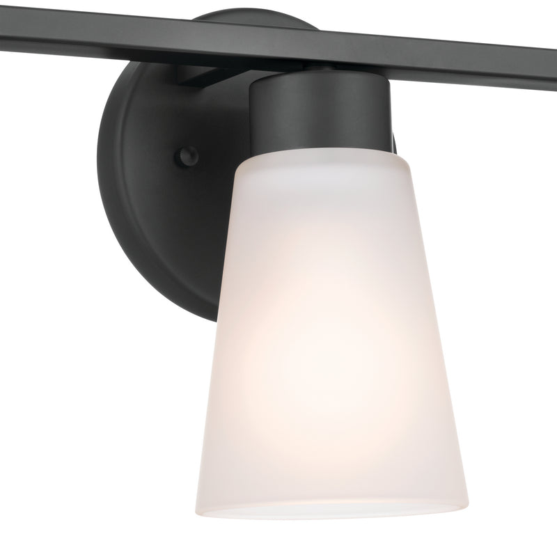 Kichler 55121BK Three Light Bath, Black (5)