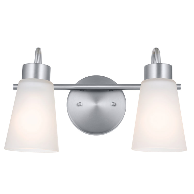 Kichler 55125NI Two Light Bath, Brushed Nickel (3)
