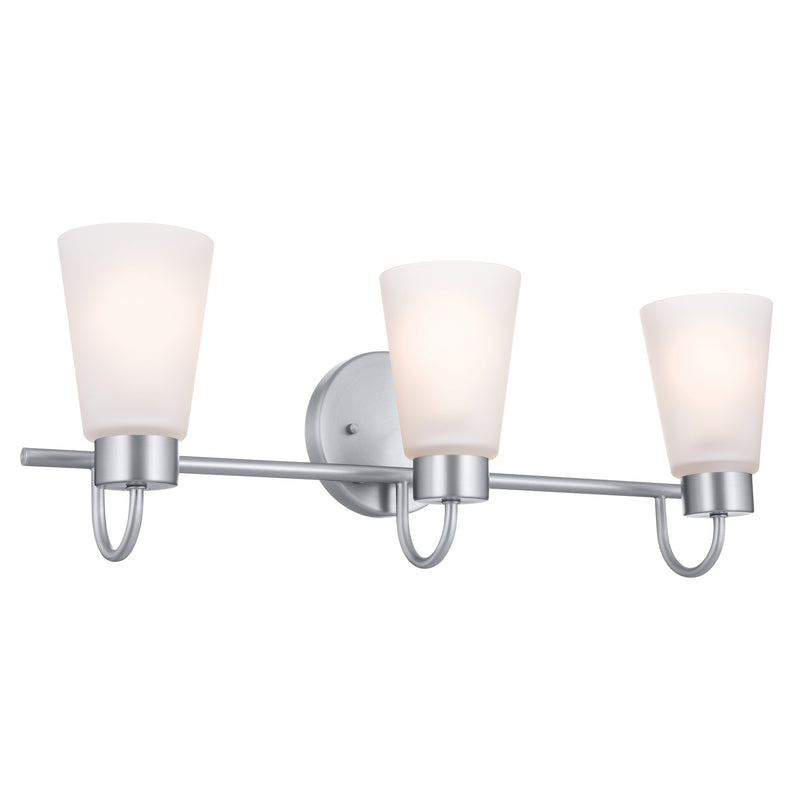 Kichler 55126NI Three Light Bath, Brushed Nickel (2)