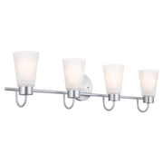 Kichler 55127NI Four Light Bath, Brushed Nickel (2)
