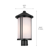 Kichler 59101BK One Light Outdoor Post Mount, Black (5)
