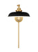 Visual Comfort Studio CW1141MBKBBS Wellfleet One Light Wall Sconce, Midnight Black and Burnished Brass Alternate Image.jpg