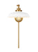 Visual Comfort Studio CW1141MWTBBS Wellfleet One Light Wall Sconce, Matte White and Burnished Brass Alternate Image.jpg