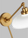 Visual Comfort Studio CW1141MWTBBS Wellfleet One Light Wall Sconce, Matte White and Burnished Brass Alternate Image 4.jpg