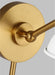 Visual Comfort Studio CW1141MWTBBS Wellfleet One Light Wall Sconce, Matte White and Burnished Brass Alternate Image.jpg